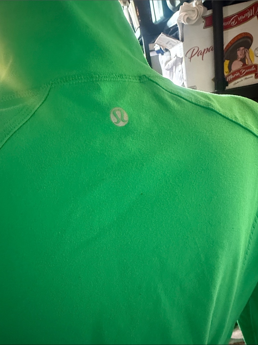 Lululemon size 10 Women's Green Full-Zip Jacket - Sleek Active Layer - Picture 6 of 8